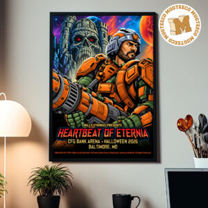 Billy Strings Heartbeat Of Eternia Baltimore MD 2026 Man-At-Arms Event Poster At CFG Bank Arena On October 31 2026 Home Decor Poster Canvas