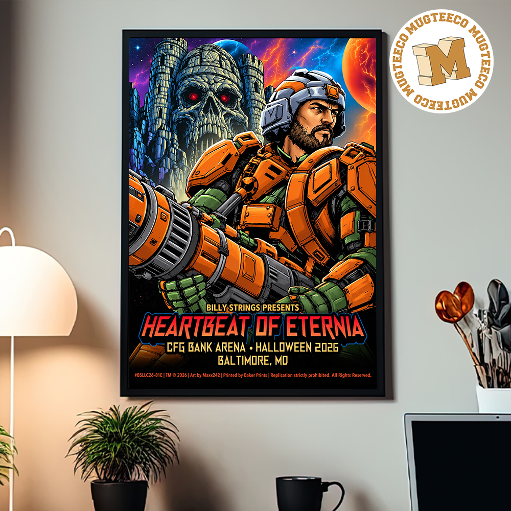 Billy Strings Heartbeat Of Eternia Baltimore MD 2026 Man-At-Arms Event Poster At CFG Bank Arena On October 31 2026 Home Decor Poster Canvas Billy Strings Heartbeat Of Eternia Baltimore MD 2026 Man-At-Arms Event Poster At CFG Bank Arena On October 31 2026 Home Decor Poster Canvas