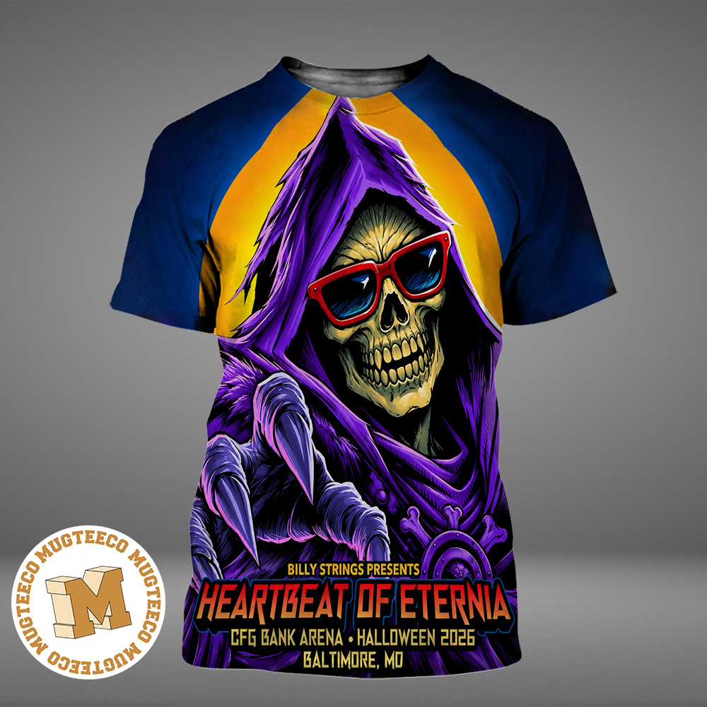 Billy Strings Heartbeat Of Eternia Baltimore MD 2026 Skeletor Event Poster At CFG Bank Arena On October 31 2026 All Over Print Shirt Billy Strings Heartbeat Of Eternia Baltimore MD 2026 Skeletor Event Poster At CFG Bank Arena On October 31 2026 All Over Print Shirt