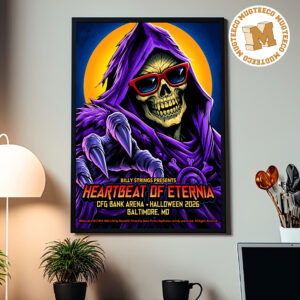 Billy Strings Heartbeat Of Eternia Baltimore MD 2026 Skeletor Event Poster At CFG Bank Arena On October 31 2026 Home Decor Poster Canvas