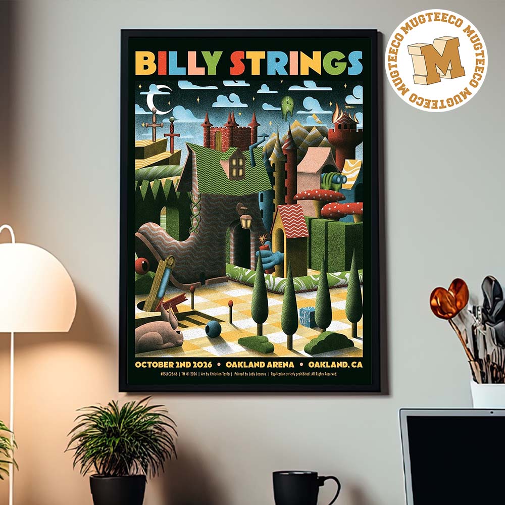Billy Strings Oakland CA 2026 Event Poster At Oakland Arena On October 2 2026 Home Decor Poster Canvas Billy Strings Oakland CA 2026 Event Poster At Oakland Arena On October 2 2026 Home Decor Poster Canvas