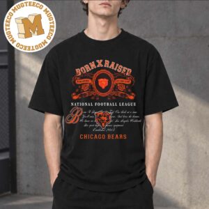BornxRaised X National Football League Chicago Bears Merch Tee Unisex T-Shirt