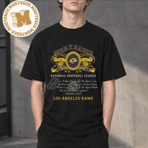 BornxRaised X National Football League Los Angeles Rams Merch Tee Unisex T-Shirt