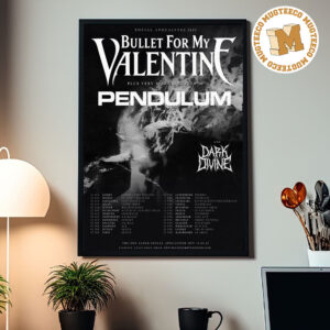 Bullet for My Valentine Event Poster Social Apocalypse 2027 Tour UK EU Home Decor Poster Canvas
