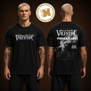 Bullet For My Valentine Social Apocalypse 2027 Tour UK EU Exclusive Tee Two Sided Unisex T-Shirt
