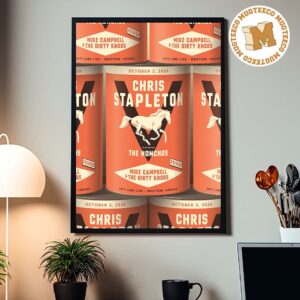 Chris Stapleton Bristow VA 2026 Event Poster At Jiffy Lube Live On October 2 2026 Home Decor Poster Canvas