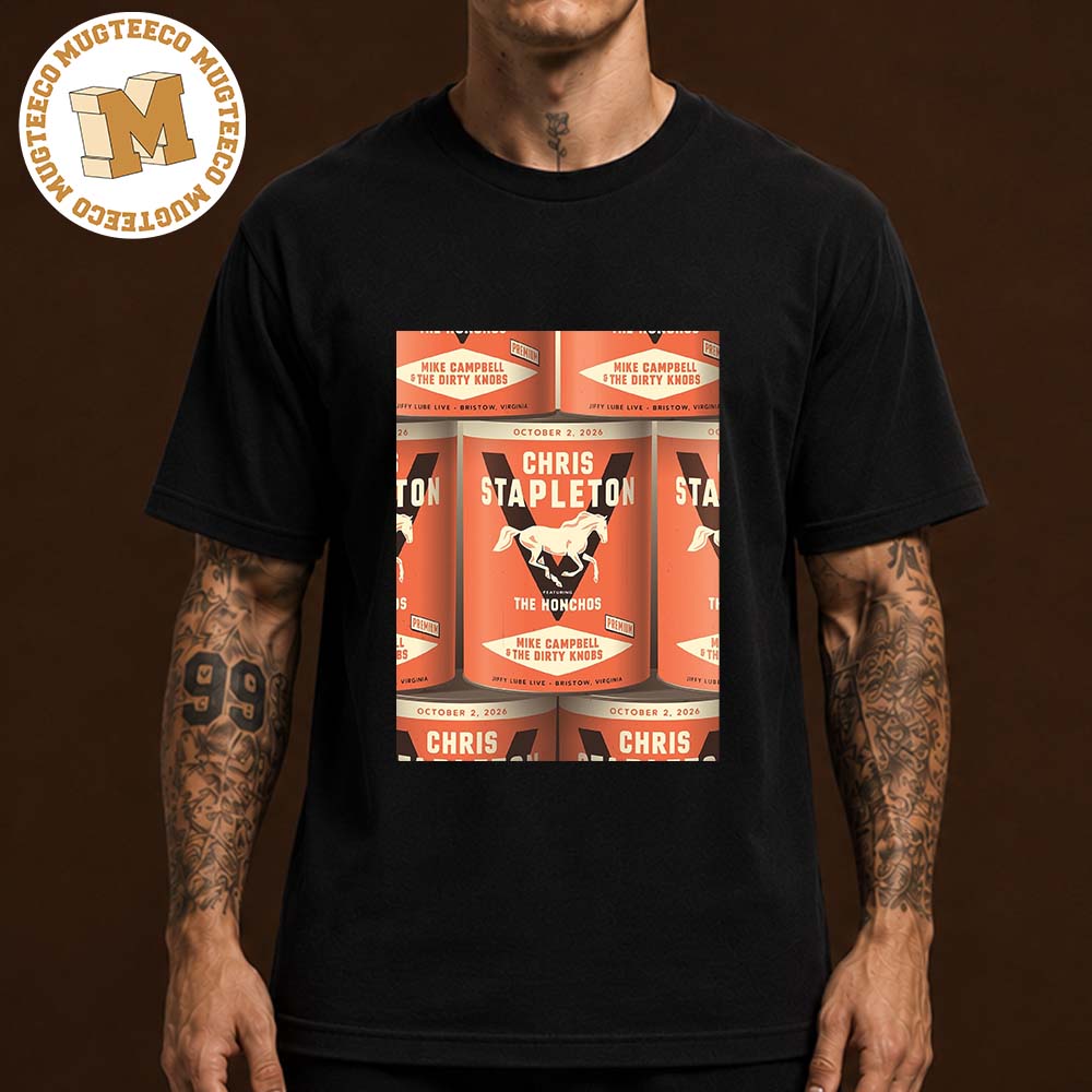 Chris Stapleton Bristow VA 2026 Event Poster At Jiffy Lube Live On October 2 2026 Unisex T-Shirt Chris Stapleton Bristow VA 2026 Event Poster At Jiffy Lube Live On October 2 2026 Unisex T-Shirt