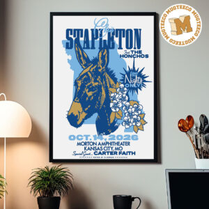Chris Stapleton Kansas City MO 2026 Two Night Only  Event Poster At Morton Amphitheater On October 14 2026 Home Decor Poster Canvas