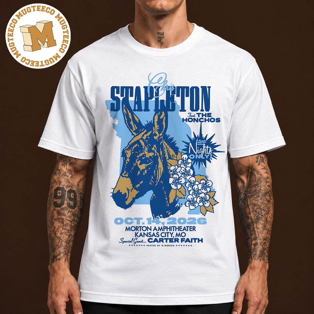 Chris Stapleton Kansas City MO 2026 Two Night Only Event Poster At Morton Amphitheater On October 14 2026 Unisex T-Shirt Chris Stapleton Kansas City MO 2026 Two Night Only Event Poster At Morton Amphitheater On October 14 2026 Unisex T-Shirt
