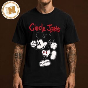 Circle Jerks Merch Tee Mickey Skankman Unisex Black T-Shirt