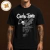Circle Jerks Merch Tee Skeleton Skankman Color Unisex Black T-Shirt