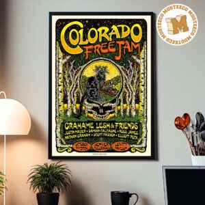 Colorado Free Jam Denver Colorado 2026 Event Poster At  Levitt Pavilion Denver On October 3 2026 Home Decor Poster Canvas