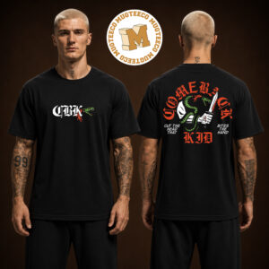 Comeback Kid Band Merch Tee Cut The Head That Bites The Hand Two Sided Unisex Black T-Shirt
