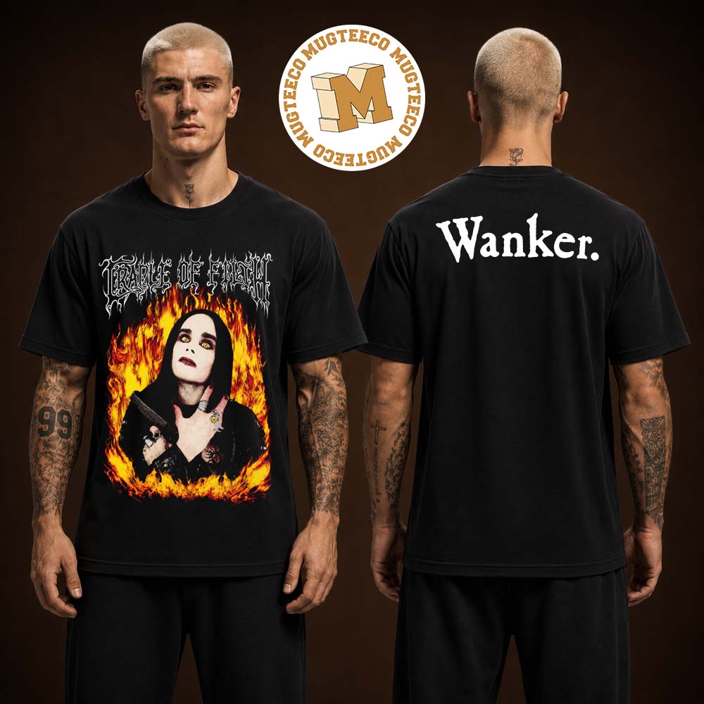 Cradle of Filth Merch Tee Vintage Two Sided Unisex Black T-Shirt Cradle of Filth Merch Tee Vintage Two Sided Unisex Black T-Shirt