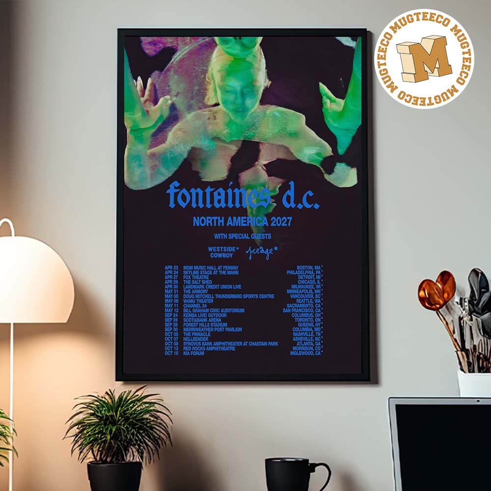 Fontaines D.C North America Tour 2027 Home Decor Poster Canvas Fontaines D.C North America Tour 2027 Home Decor Poster Canvas