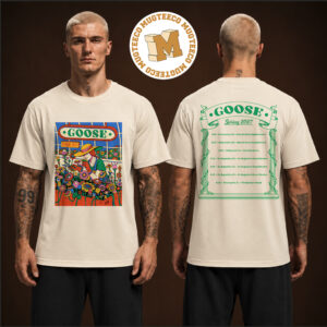 Goose Spring Tour 2027 Merch Tee Back Sided Tour Date Two Sided Unisex T-Shirt