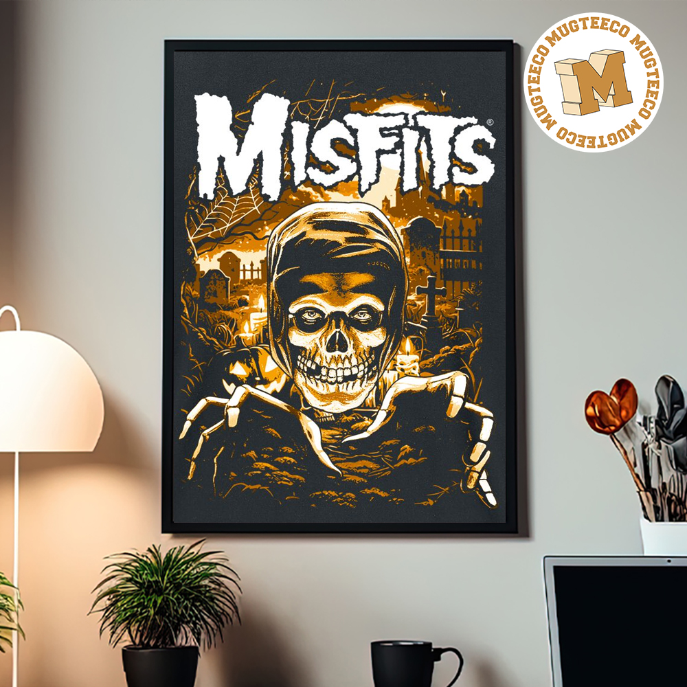 Halloween Misfits Fiend Graveyard Home Decor Poster Canvas Halloween Misfits Fiend Graveyard Home Decor Poster Canvas