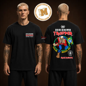 Iron Maiden Bodebrown Trooper 5.0% Vol Brasil Ipa Two Sided Unisex Black T-Shirt