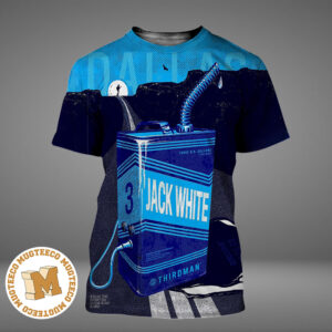 Jack White Dallas TX 2026 Event Poster At The Bomb Factory  On October 7 2026 All Over Print Shirt