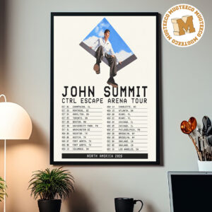 John Summit Ctrl Escape Arena North American Tour 2026 Home Decor Poster Canvas