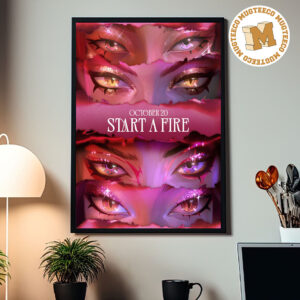 KDA League Of Legends Start A Fire New Song On October 20 2026 Home Decor Poster Canvas