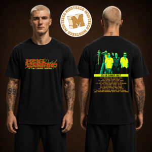 King Gizzard And The Lizard Wizard Summer EU And UK Tour 2027 Merch Tee Back Sided Tour Date Two Sided Unisex Black T-Shirt