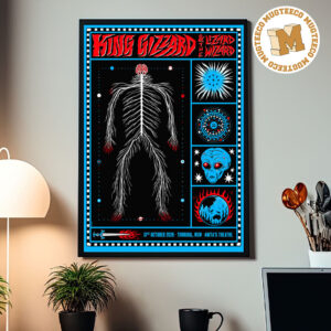 King Gizzard And The Lizard Wizard Thirroul NSW 2026 Event Poster At Anita Theatre On October 13 2026 Home Decor Poster Canvas