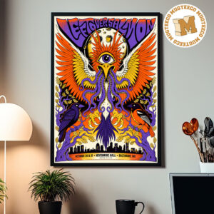 Leftover Salmon Band Baltimore MD 2026 Event Poster At Nevermore Hall On October 30 And 31 2026 Unisex T-Shirt Home Decor Poster Canvas