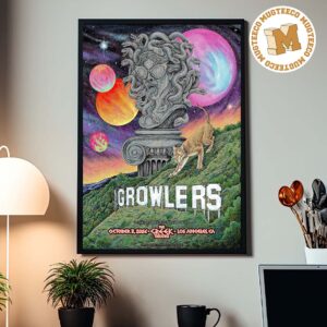 Los Growlers Los Angeles CA 2026 Event Poster At The Creek Theatre On October 3 2026 Home Decor Poster Canvas