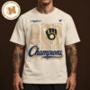 MLB Milwaukee Brewers Fanatics Black 2026 World Series Champions Signature Roster Two Sided Unisex Black T-Shirt
