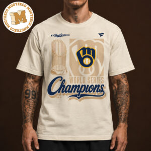 MLB Milwaukee Brewers Fanatics Cream 2026 World Series Champions Parade Unisex T-Shirt