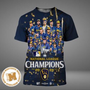 MLB Milwaukee Brewers National League Champions 2026 All Over Print Shirt