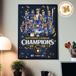 MLB Milwaukee Brewers National League Champions 2026 Home Decor Poster Canvas