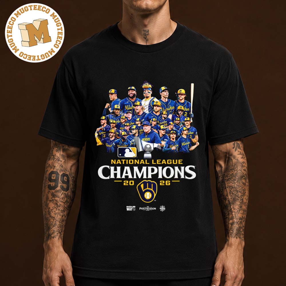 MLB Milwaukee Brewers National League Champions 2026 Merch Unisex T-Shirt MLB Milwaukee Brewers National League Champions 2026 Merch Unisex T-Shirt