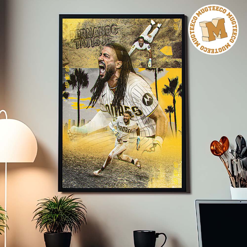 MLB San Diego Padres Fernando Tatís Got Real Creative On The Bases In The Wild Card Series Home Decor Poster Canvas MLB San Diego Padres Fernando Tatís Got Real Creative On The Bases In The Wild Card Series Home Decor Poster Canvas