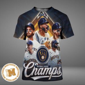 MLB The Milwaukee Brewers Sweep Their Way To The NL Pennant All Over Print Shirt