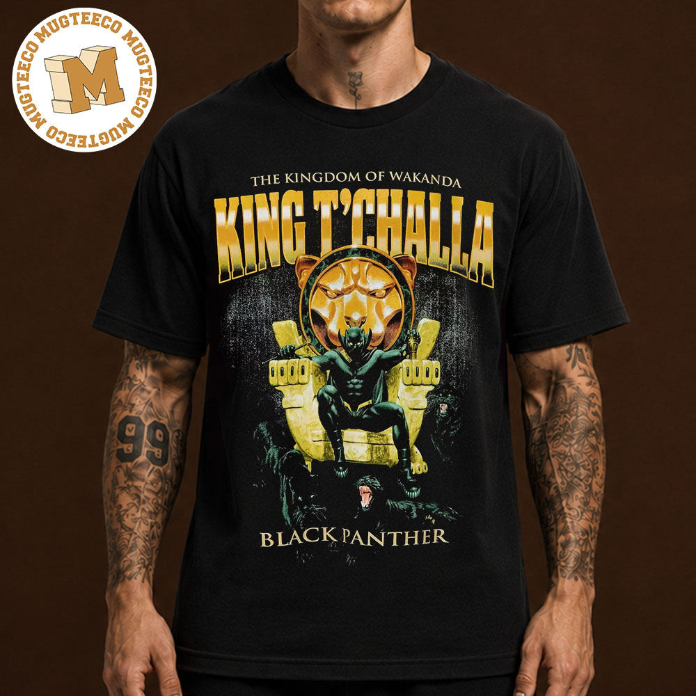 Marvel Exclusive Tee Black Panther King T'Challa The Kingdom Of Wakanda Unisex T-Shirt Marvel Exclusive Tee Black Panther King T'Challa The Kingdom Of Wakanda Unisex T-Shirt