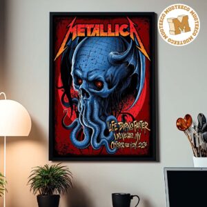 Metallica Life Burn Faster Tour Las Vegas NV 2026 Event Poster At Sphere Week 4 On October 22 And 24 2026 Home Decor Poster Canvas