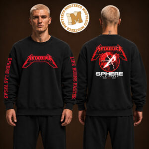 Metallica Life Burns Faster Las Vegas 2026 At Sphere 2026 2027 Two Sided Unisex Black Long Sleeve Shirt