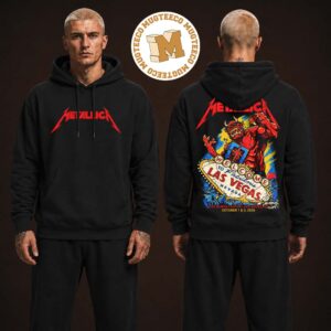 Metallica Life Burns Faster Las Vegas NV 2026 Merch Tee Pop-Up Shop Poster For Weekend At Sphere On October 1 And 3 2026 Two Sided Unisex Hoodie Shirt
