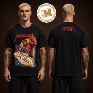 Metallica Life Burns Faster Las Vegas NV 2026 Merch Tee Pop-Up Shop Poster For Weekend At Sphere On October 1 And 3 2026 Two Sided Unisex T-Shirt