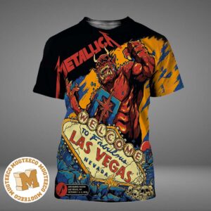 Metallica Life Burns Faster Las Vegas NV 2026 Pop-Up Shop Poster For Weekend At Sphere On October 1 And 3 2026 All Over Print Shirt