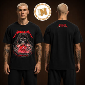 Metallica Life Burns Faster Tour 2026 Las Vegas Event Tee At Sphere On October 29 And 31 2026 Two Sided Unisex Black T-Shirt