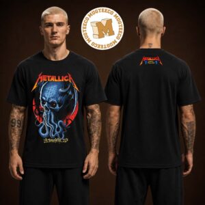 Metallica Life Burns Faster Tour Las Vegas IN 2026 Merch Tee At Sphere Week 4 On October 22 And 24 2026 Two Sided Unisex Black T-Shirt