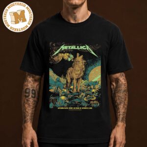 Metallica Life Burns Faster Tour Las Vegas NV 2026 Event Poster At Sphere On October 22 2026 Unisex Black T-Shirt