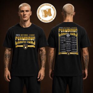 Milwaukee Brewers Fanatics Black 2026 National League Champions Two Sided Unisex Black T-Shirt