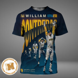 Milwaukee Brewers William Contreras 24 The MVP Of The 2026 World Series National League Central All Over Print Shirt