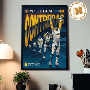 Milwaukee Brewers William Contreras 24 The MVP Of The 2026 World Series National League Central Home Decor Poster Canvas