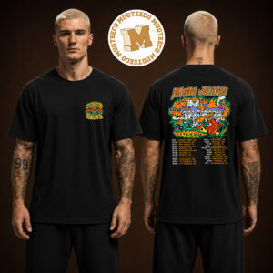 Mom Jeans US Tour 2026 Merch Tee Back Sided Tour Date Two Sided Unisex Black T-Shirt