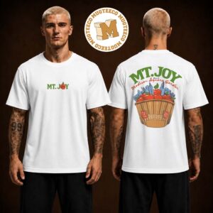 Mt Joy 2026 Merch Apples Live At Madison Square Garden Two Sided White Unisex T-Shirt